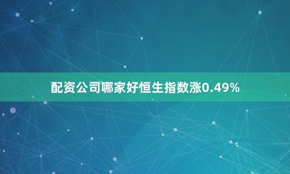 配资公司哪家好恒生指数涨0.49%