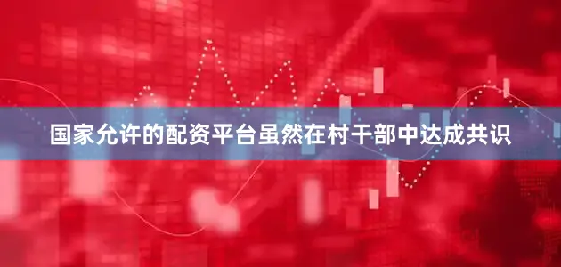 国家允许的配资平台虽然在村干部中达成共识